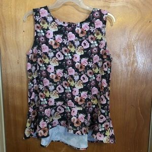 Flowery H&M Peplum Top